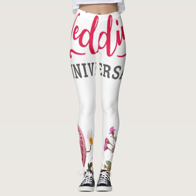 Leggings Feliz aniversario de bodas  (Anverso)