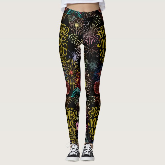 Leggings Feliz Año Nuevo 2023 Thunder_Cove (Anverso)