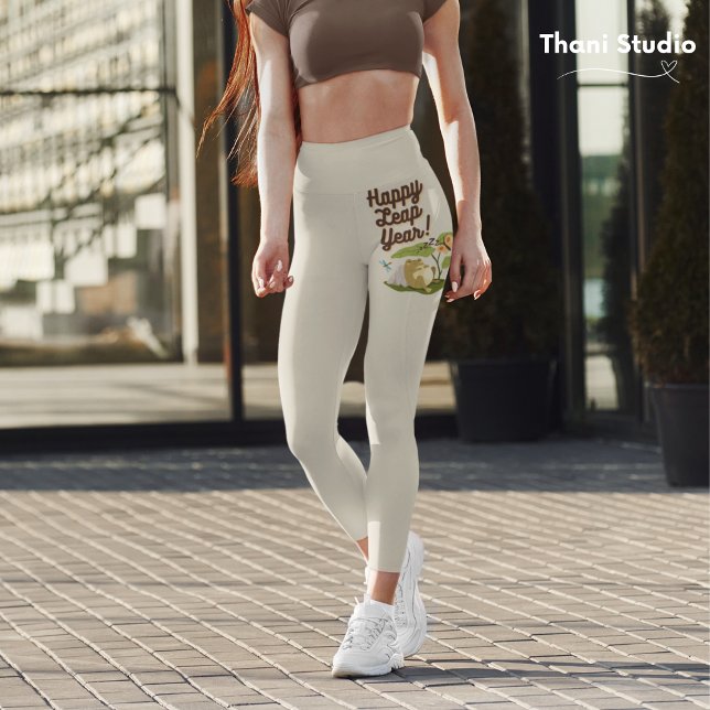 Leggings Feliz Año Salto 29 de Febrero Tono de la Tierra Vi (Subido por el creador)
