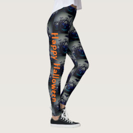 Leggings Feliz Calabaza de Halloween Jack O Lantern Fiesta
