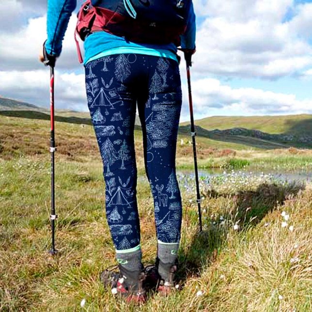 Leggings Feliz camping al aire libre en la montaña de Campe (Subido por el creador)