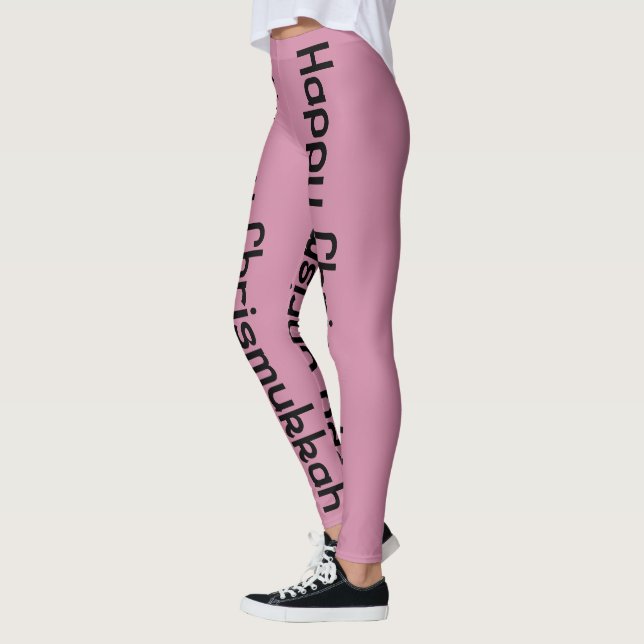 Leggings feliz Chrismukkah (Izquierda)
