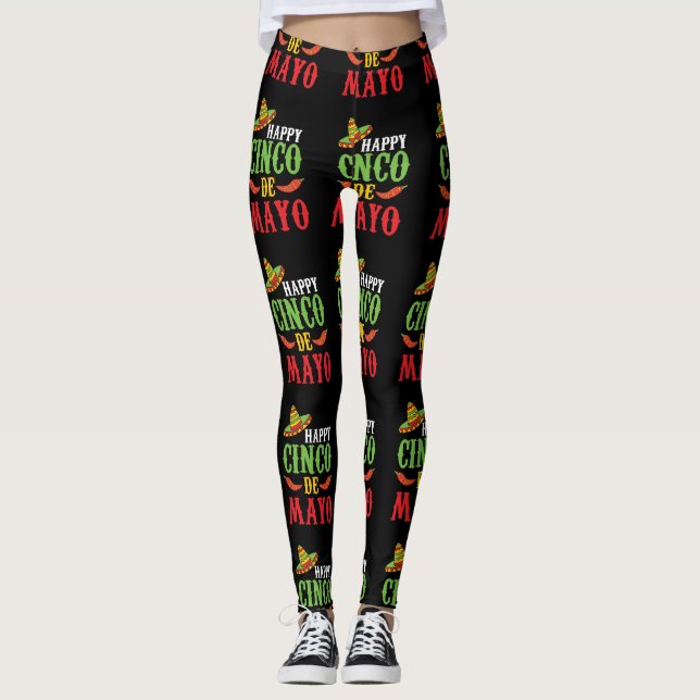 Leggings Feliz Cinco De Mayo (Anverso)