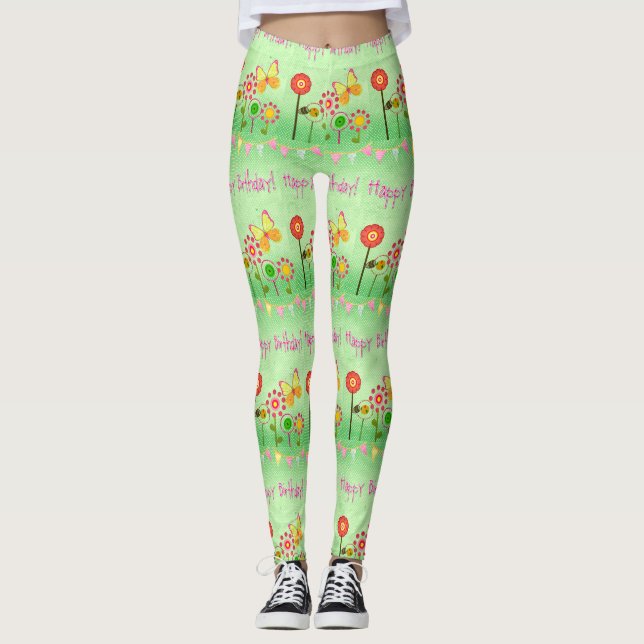 Leggings Feliz cumpleaños (Anverso)