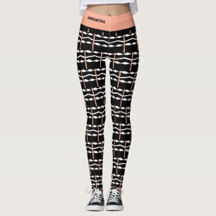 Leggings Feliz cumpleaños, maravilloso patrón de arte afric