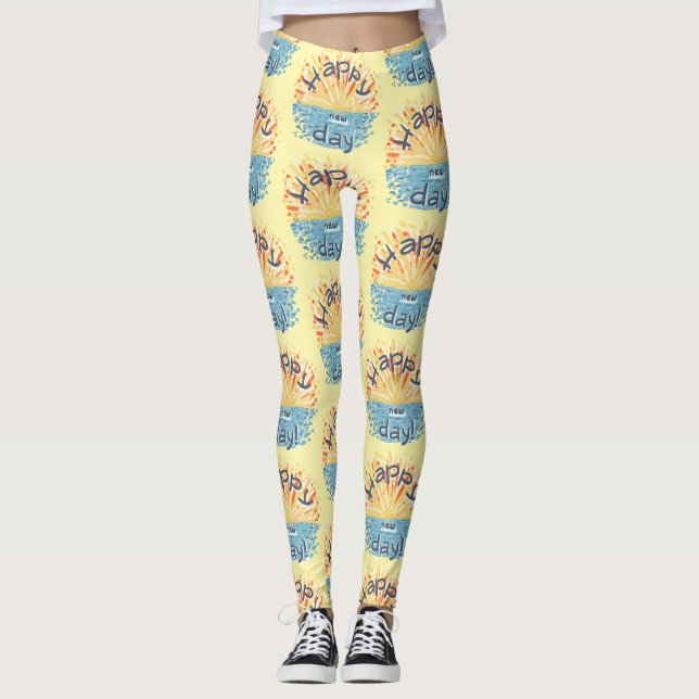 Leggings ¡Feliz Día Nuevo! (Anverso)