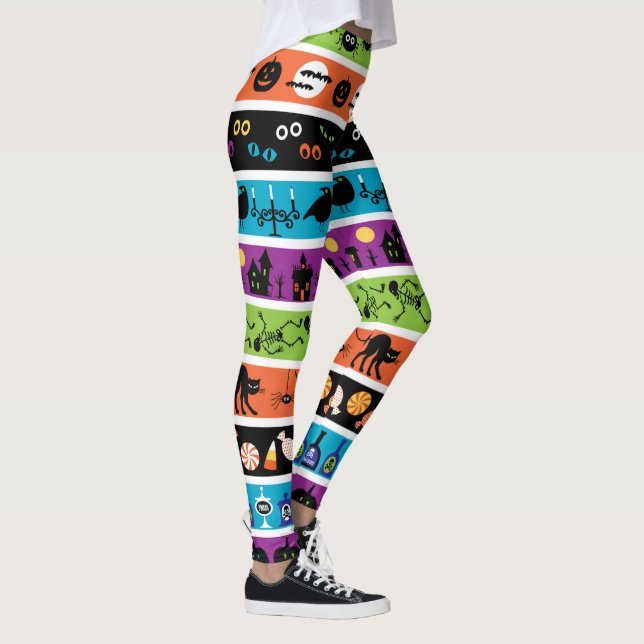 Leggings Feliz diseño de Halloween (Derecha)