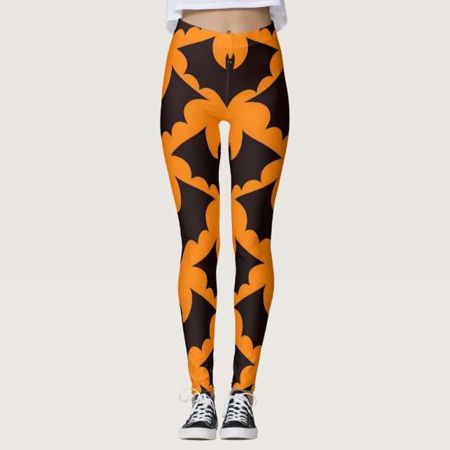 Leggings Feliz Halloween espeluznante fiesta y fiesta de Ha (Anverso)