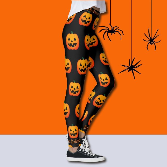 Leggings Feliz Halloween Jack O Lanterns Pumpkins Fiesta (Subido por el creador)