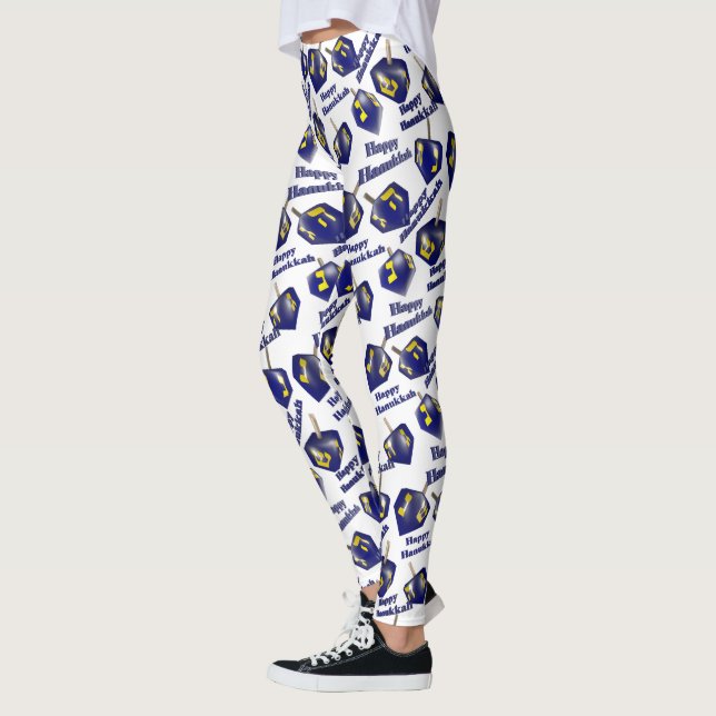 Leggings Feliz Hanukká girando perinola (Izquierda)