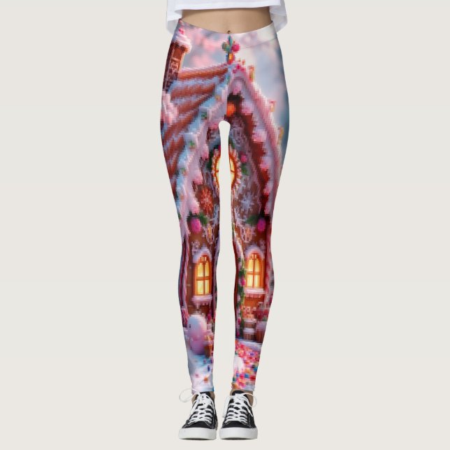 Leggings Feliz invierno con Navidad  (Anverso)