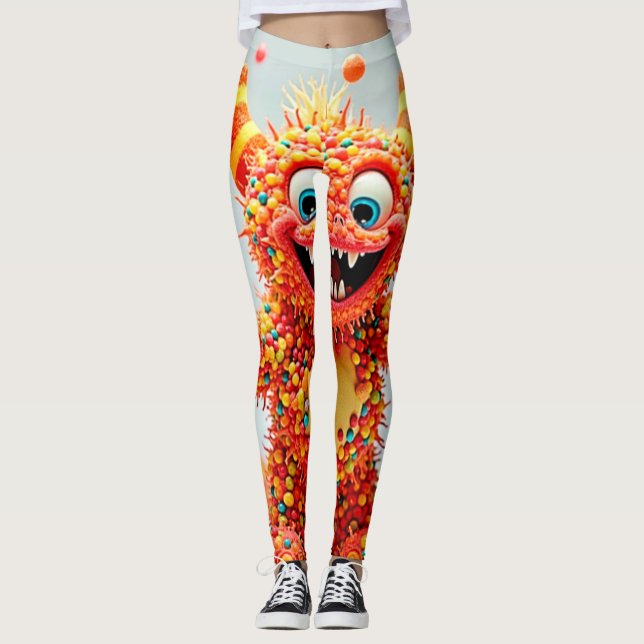 Leggings Feliz Monster Candy Delight Design (Anverso)