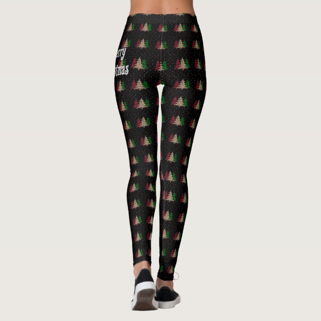 Leggings Feliz Navidad Moderna y Elegante (Reverso)
