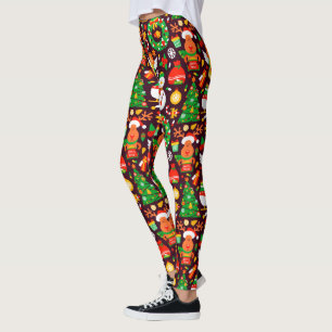 Leggings Feliz Navidad Rudolph Reindeer