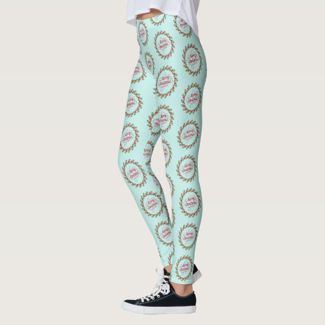 Leggings Feliz Navidad Wreath (Izquierda)
