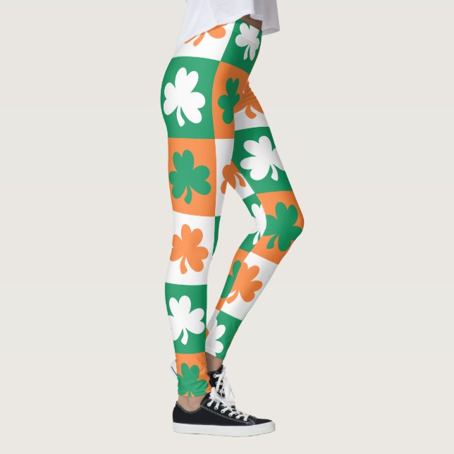 Leggings Feliz Patrón del Día de San Patricio (Derecha)
