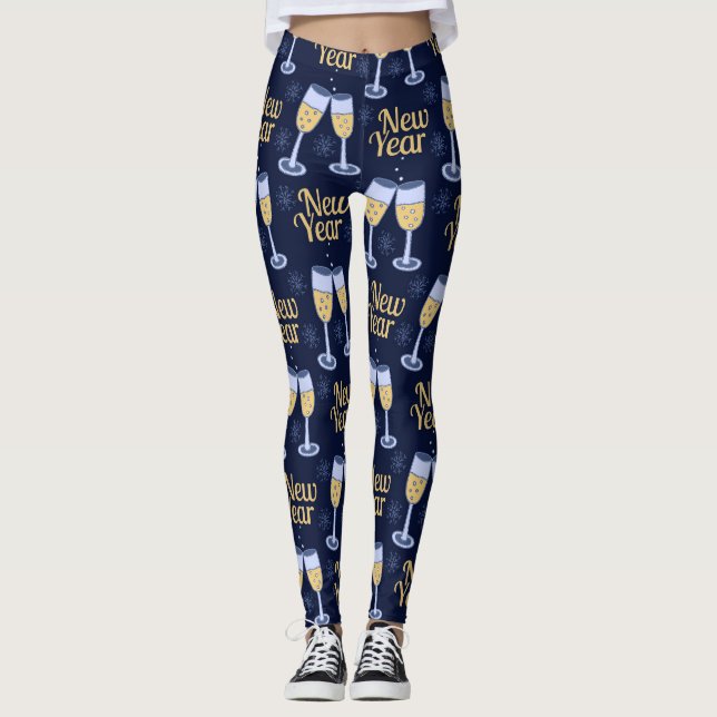 LEGGINGS FELIZ PERSONALIZADO  DE AÑO NUEVO Y NAVIDADES VINÍ (Anverso)