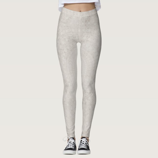 Leggings femeninas beige Light Doily (Anverso)