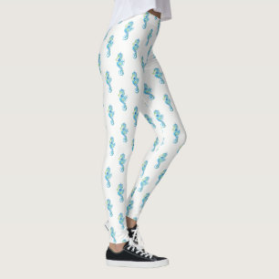 Leggings femeninas-caballito de mar
