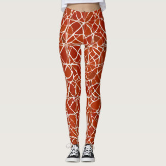 leggings femeninas con diseños florales rojos