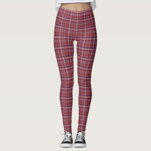 Leggings femeninas con malva morada multiplexada