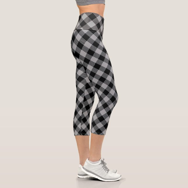 Leggings femeninas con moderno negro y gris (Derecha)