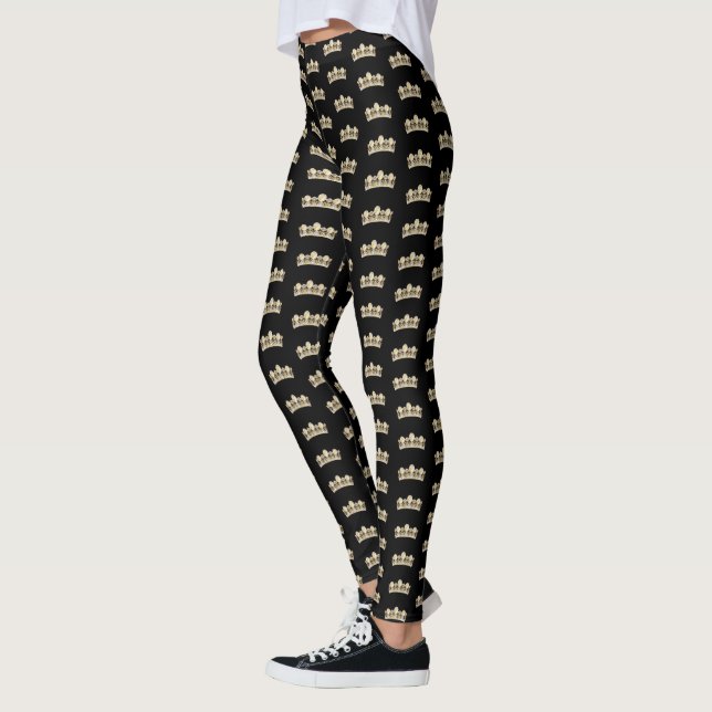 Leggings femeninas-corona de oro (Izquierda)