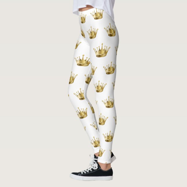 Leggings femeninas-corona de oro (Izquierda)
