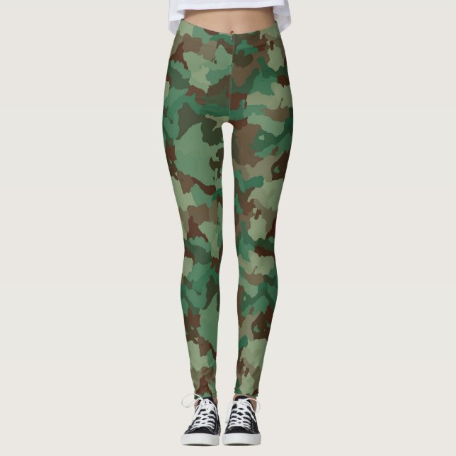 Leggings femeninas de camuflaje (Anverso)