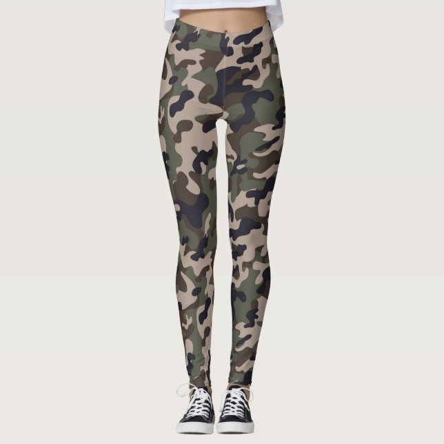 Leggings femeninas de camuflaje (Anverso)