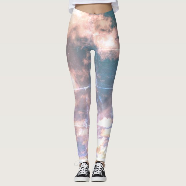 Leggings femeninas de "cielo nublado" (Anverso)