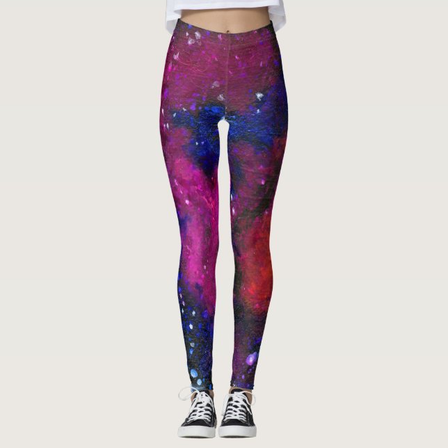 Leggings femeninas de Dark Matter Galaxy (Anverso)