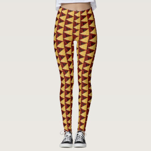Leggings femeninas de estrella de oro