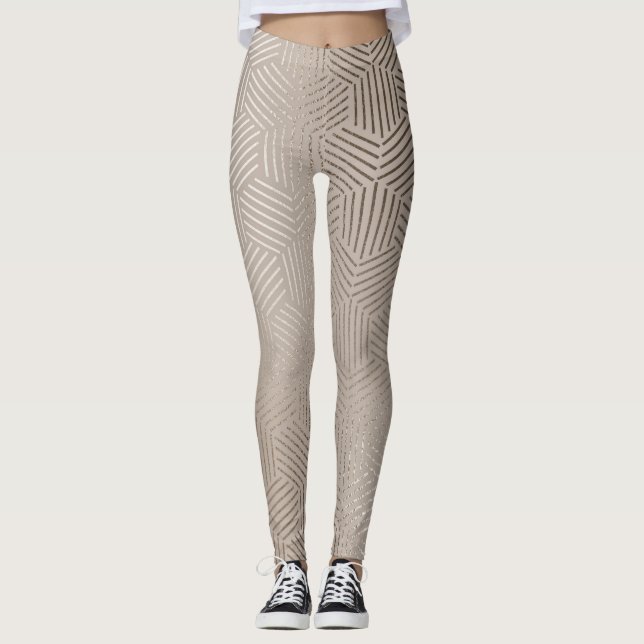 Leggings femeninas de la diseñadora geométrica Sil (Anverso)