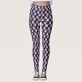 Leggings femeninas de la marina