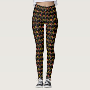 Leggings femeninas de mariposa