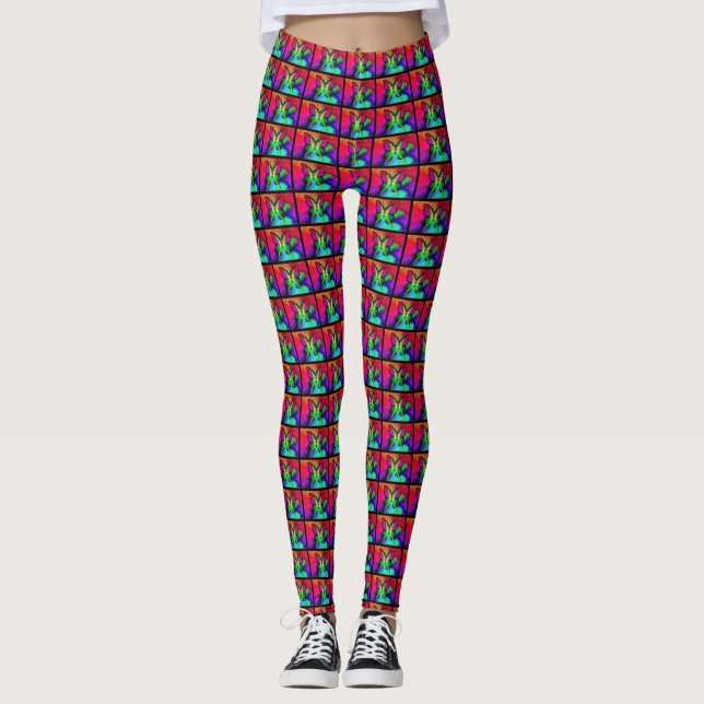 Leggings femeninas de mariposa (Anverso)
