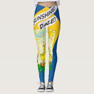 Leggings femeninas de "Sunshine Daze"