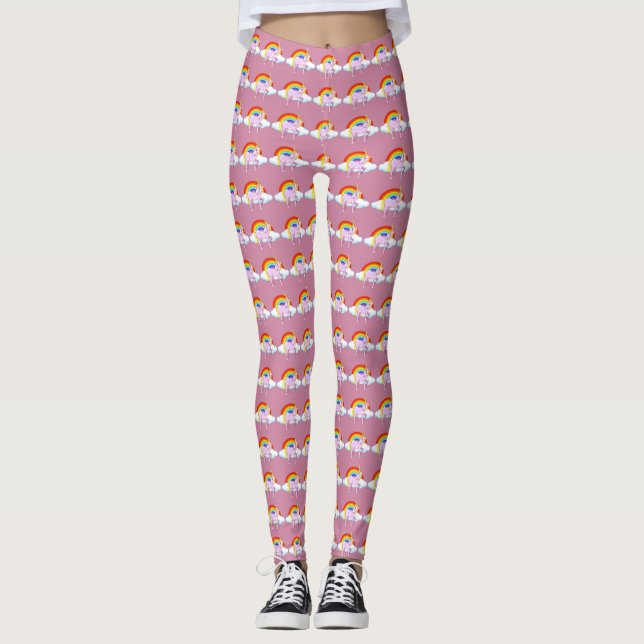 Leggings femeninas de Unicorn (Anverso)
