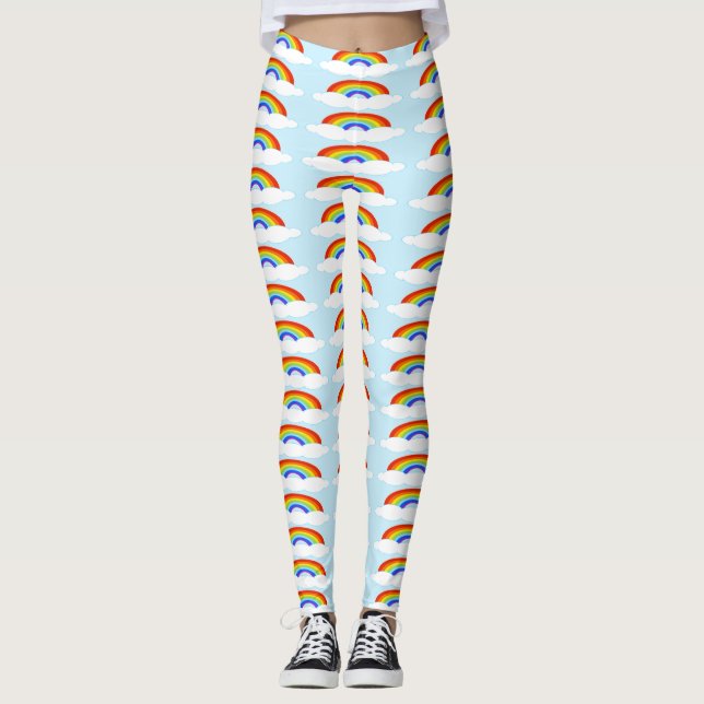 Leggings femeninas del arcoiris (Anverso)