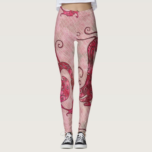 Leggings femeninas del dragón (Anverso)