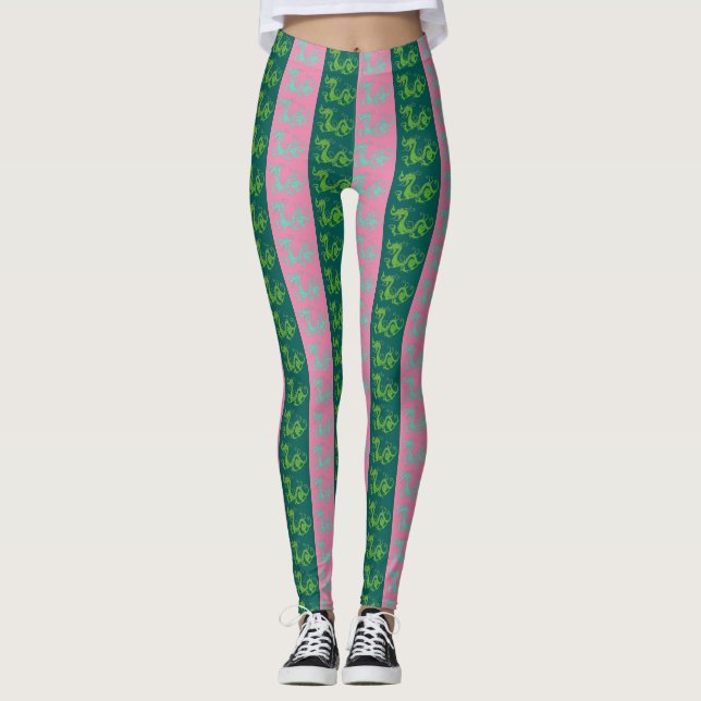 Leggings femeninas del dragón (Anverso)