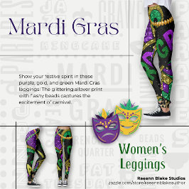Leggings femeninas del Mardi Gras