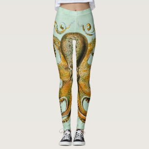 Leggings femeninas del pulpo