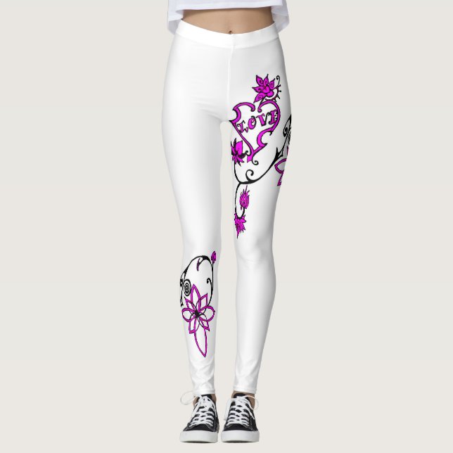 Leggings femeninas deportivas de yoga. (Anverso)