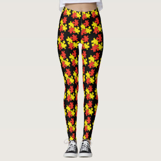 Leggings femeninas - Diseño de rompecabezas