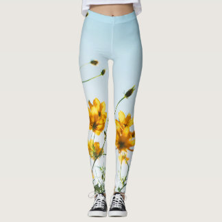 Leggings femeninas | Eco Fitness Flowers Sky
