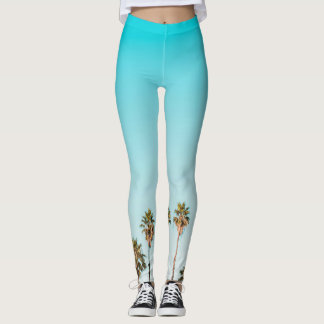 Leggings femeninas | Eco Fitness Palms & Sky