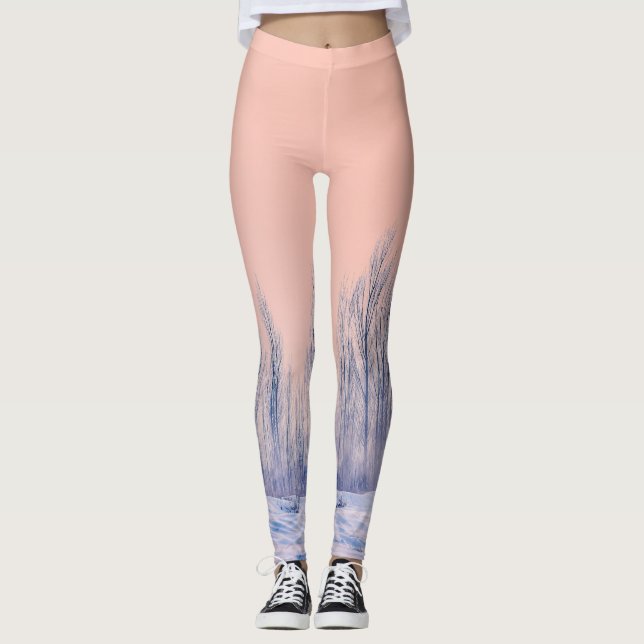 Leggings femeninas | Eco Fitness Winter Forest (Anverso)