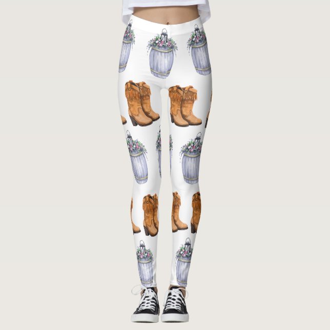 Leggings femeninas en el campo de verano casamient (Anverso)